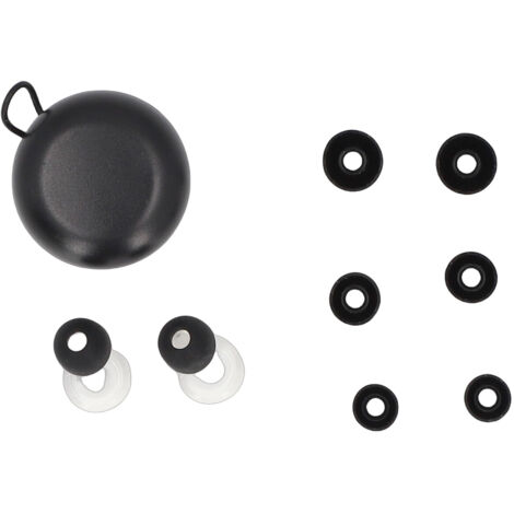 1 paire de bouchons d'oreilles antibruit 25 dB, confortables et réutilisables, avec 3 tailles d'embouts, pour dormir, travailler ou étudier (blanc).