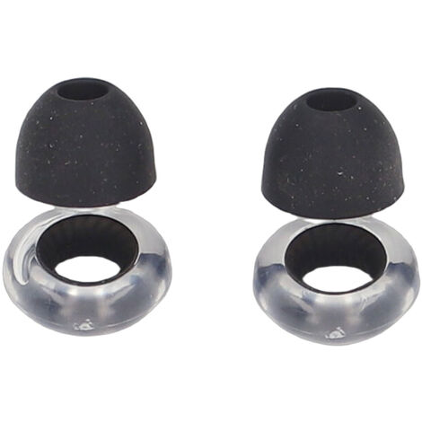 1 paire de bouchons d'oreilles antibruit 25 dB, confortables et réutilisables, avec 3 tailles d'embouts pour dormir, travailler ou étudier (noir)