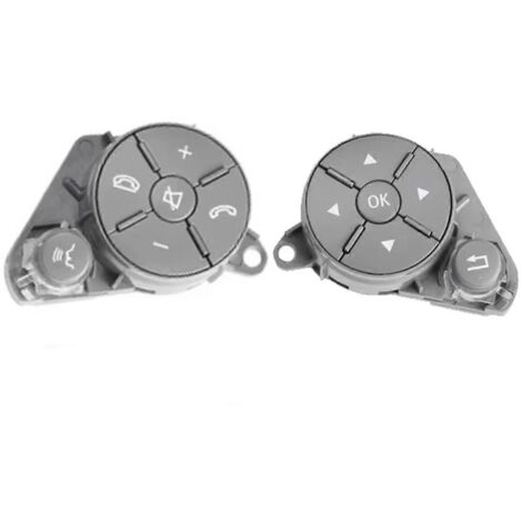 1 paire de boutons de commande au volant compatibles avec Mercedes Classe C et E W204, W212 et W207 (A2048210451, A20482103-WELLNGS)-AquaForge