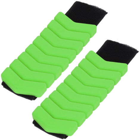 1 Paire de Bracelets Poids en Résine Ajustables pour Poignet et Cheville, Ceinture d'Entraînement Fitness Sport Vert