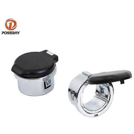1 paire de caches noirs pour prises de courant de tableau de bord 20983936 12 V Accessoires auto pour Chevrolet Silverado 1500 2007 2008 2009 2010 2011 2012 2013 - Protection de verrouillage de porte-