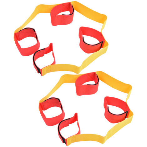 1 Paire de Ceinture de Jeu en Équipe pour 4 Personnes - Accessoire Sportif Extérieur et Interactif