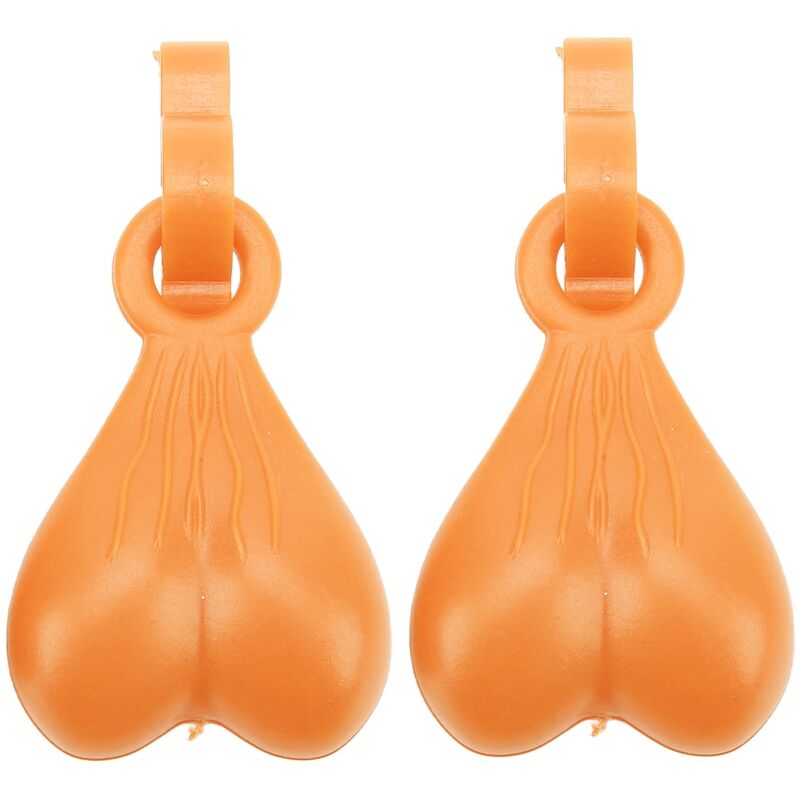 1 Paire de Charm Chaussons ABS Mignons et Élégants, Décoration de Chaussures Suspendue pour Hommes et Femmes, Cadeau d'Anniversaire Orange
