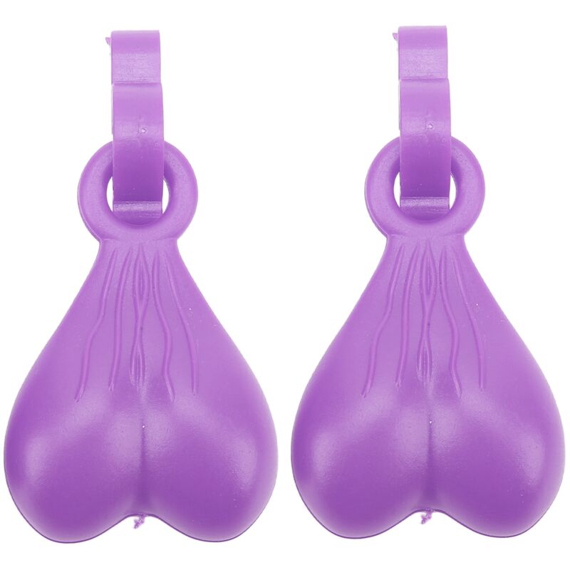 1 Paire de Charmes Pantoufles ABS Mignons et Élégants, Décorations de Chaussures Suspendues pour Hommes et Femmes, Cadeau d'Anniversaire Violet