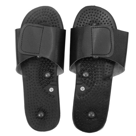 1 Paire de Chaussons de Massage Électrodes Dual TENS pour Stimulateur Électrique