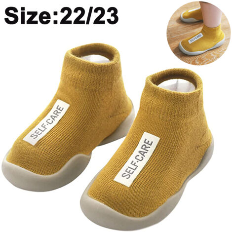 1 paire de chaussons d'intérieur antidérapants pour bébé garçon et fille, motif animal