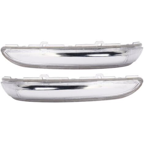 1 Paire de Coques de Clignotants de Rétroviseur, 9814464680 de Remplacement de Lentille de Lampe Indicateur de Rétroviseur pour Peugeot 208 2012-2019, Lentille Durable et
