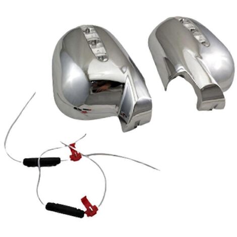 1 paire de coques de rétroviseurs de voiture avec ligne LED pour ---