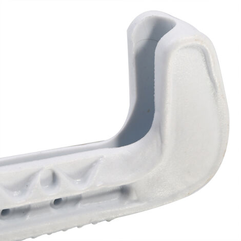 1 Paire de Coques Protectrices en Plastique pour Lames de Patins à Glace sur Béton (Blanc)