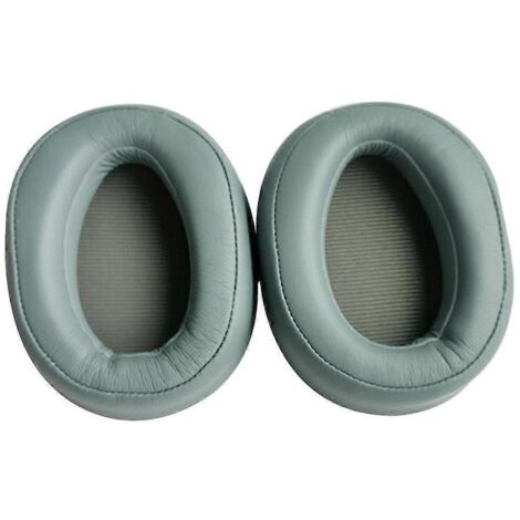 1 paire de coussinets d'oreille en cuir souple pour casque MDR-100AAP, MDR-100A et MDR-H600A