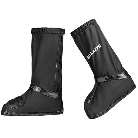 1 paire de couvre-chaussures de Moto, Protection imperméable, bottes, pluie, neige, antidérapant, accessoires pour Scooter,CHINA,Black,S