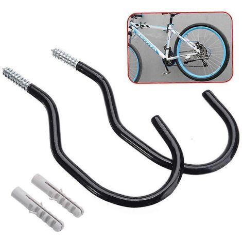 1 paire de crochets pour vélo, compatibles avec tous types de vélos, large ouverture, faciles à installer et à retirer - Crochets/supports parfaits pour suspendre les vélos au plafond ou au mur de vot