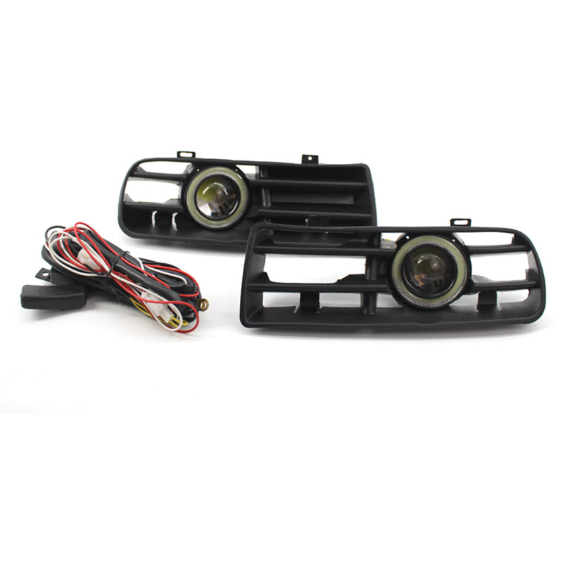 Lifcausal - 1 paire de feux antibrouillard blancs pour voiture, grilles de pare-chocs avant de remplacement pour vw Golf MK4 1998-2004, lampe Angel