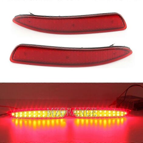 1 paire de feux arrière à LED noirs/rouges pour BMW X5 E70 E71 2007-2010 (réflecteur arrière, feu stop, antibrouillard) - Accessoires auto - 1 paire rouge