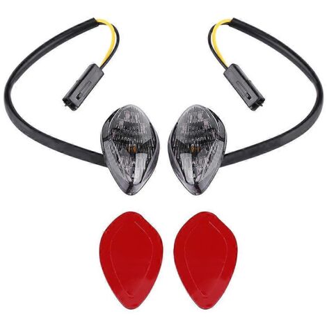 1 paire de feux clignotants LED encastrés ambrés pour moto Honda Grom 2014-2016