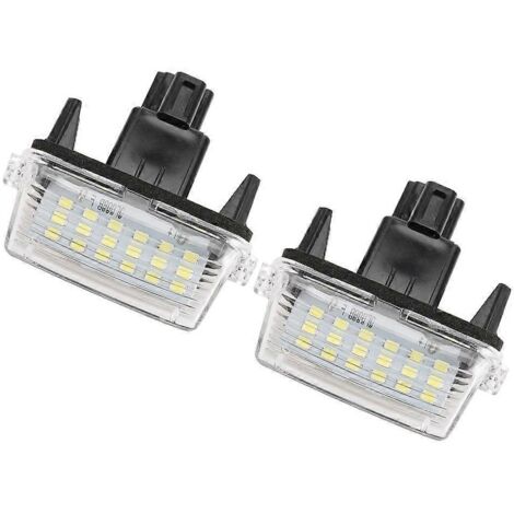 1 paire de feux de plaque d'immatriculation LED pour Toyota Corolla 2014, ampoules d'éclairage de plaque, accessoires auto haute luminosité.
