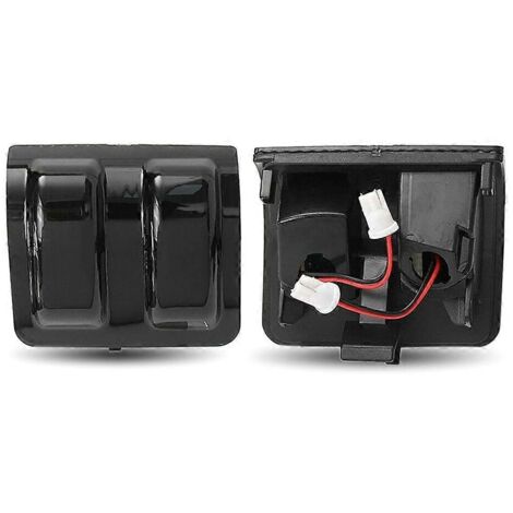 1 Paire de Feux de Position Séquentiels Ambre Blanc, Clignotants Latéraux pour Voiture, Feux de Course à LED, Signalisation Automobile