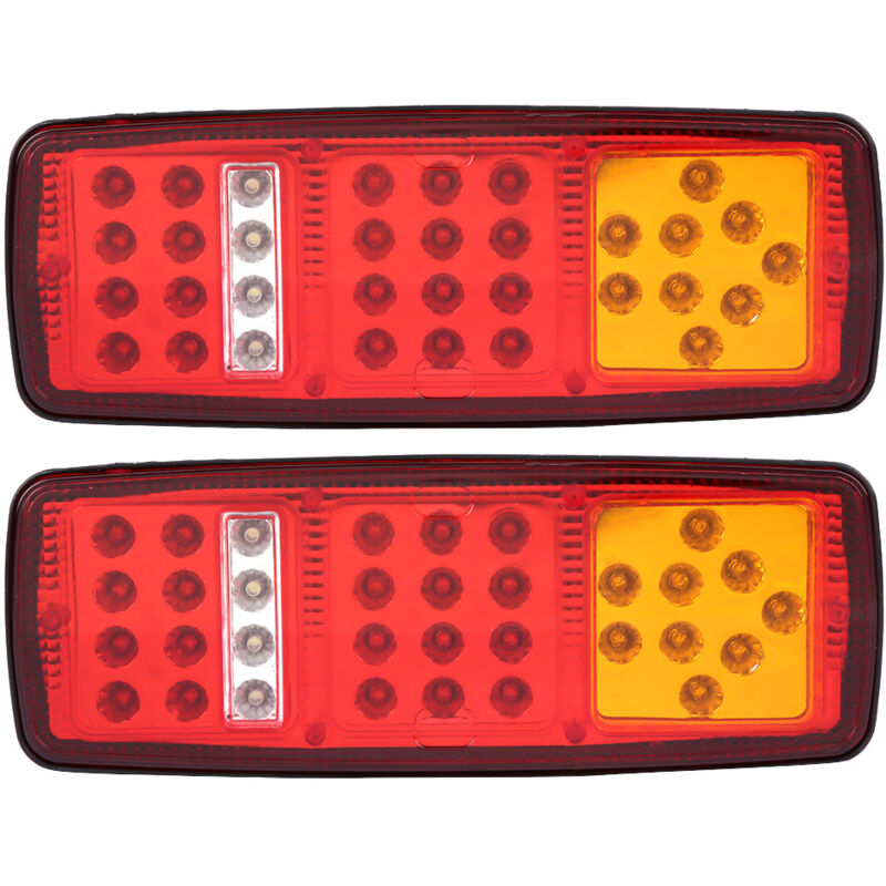 Debuns - 1 Paire de feux led indicateurs arrière frein recul pour remorque camion camping-car 12V,de