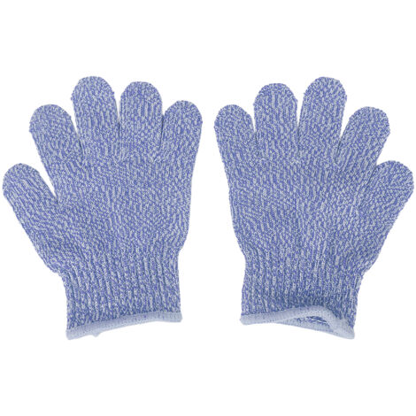 1 Paire de Gants Anti-Coupures Niveau 5 pour Enfants, Protection Jardinage Extérieur Bleus