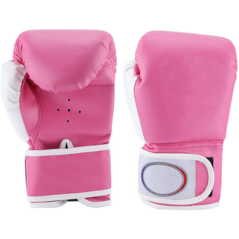 1 Paire de Gants de Boxe Enfant Rose pour Entraînement au Sac de Frappe et Sparring - Fille et Garçon