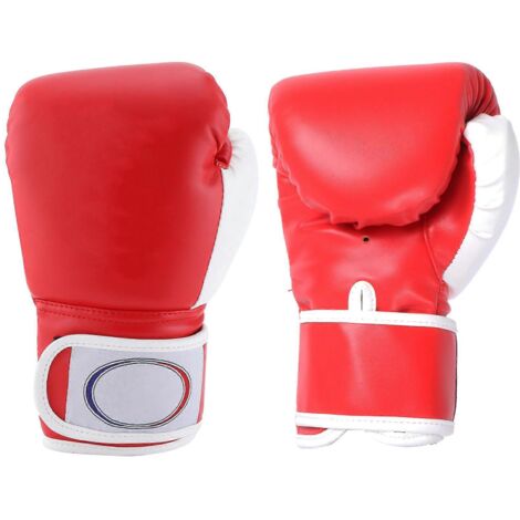 1 paire de gants de boxe pour enfants, gants d'entraînement au sac de frappe et de sparring pour garçons et filles, rouges