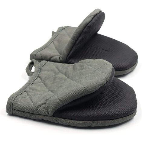 1 paire de gants de cuisine courts en silicone résistant à la chaleur jusqu'à 500 degrés,surfaces antidérapantes et gants à boucle de suspension,pour cuisson,grillades,barbecue,micro-ondes