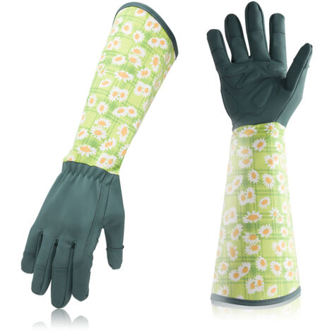 1 paire de gants de jardinage imprimés - petite marguerite