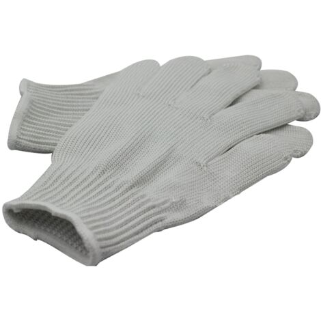 1 Paire de Gants de Travail Anti-Coupures 5 Niveaux - Protection Professionnelle Blanche