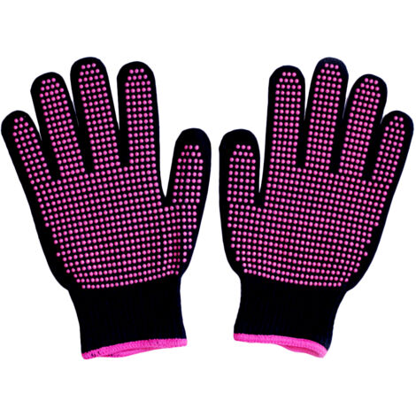 1 Paire de Gants Résistants à la Chaleur Double Face en Silicone Anti-dérapants pour Lisseur et Fer à Boucler