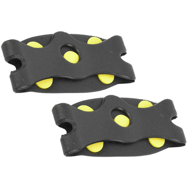 1 Paire de Griffes à 5 Dents pour Chaussures, Anti-Dérapant pour Randonnée Hivernale et Escalade sur Glace