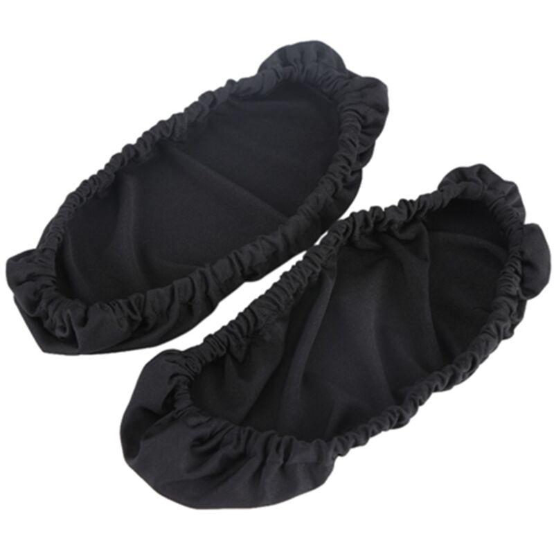 1 paire de housses d'accoudoir de chaise amovibles Housse de fauteuil de bureau de protection élastique Noir