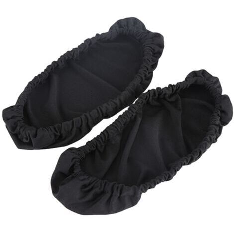 1 paire de housses d'accoudoir de chaise amovibles Housse de fauteuil de bureau de protection élastique Noir