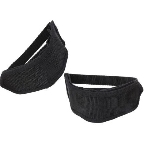 1 Paire de Lanières de Pédale Vélo en Toile, Couvre-Pied avec Double Fermeture Auto-Agriffante