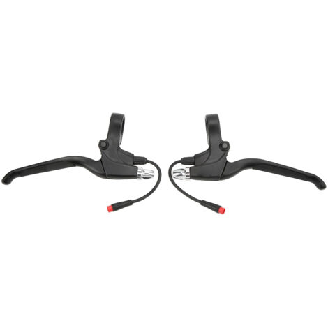 1 paire de levier de frein de Scooter électrique poignée de frein gauche droite avec connecteur étanche à 2 broches pour Scooter électrique à 2 roues