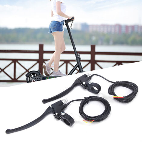 1 Paire de Leviers de Frein Universels en Alliage d'Aluminium pour Vélo Électrique - Accessoire Gauche/Droite
