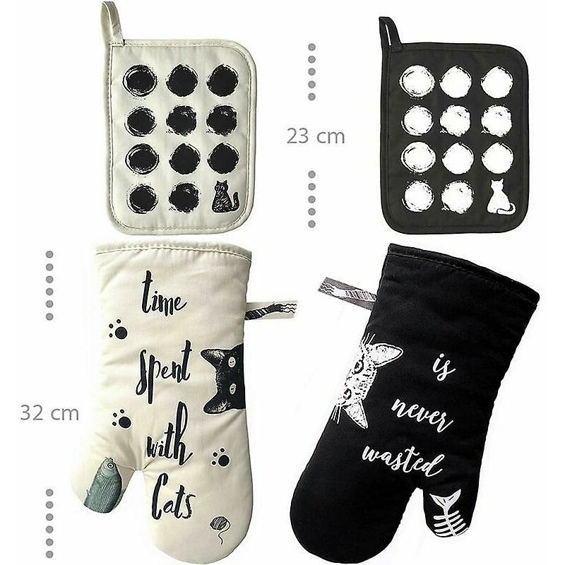 1 paio di guanti di quattro simpatici guanti da