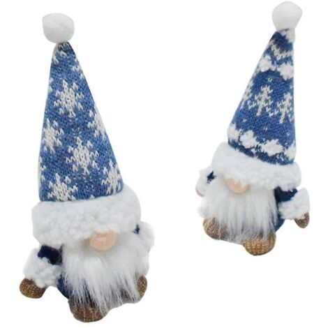 1 Paire de Nains de Jardin Gnomes Nains Décoratifs en Polyester, Figurines pour Décoration Intérieure et Extérieure, Cadeau Original.