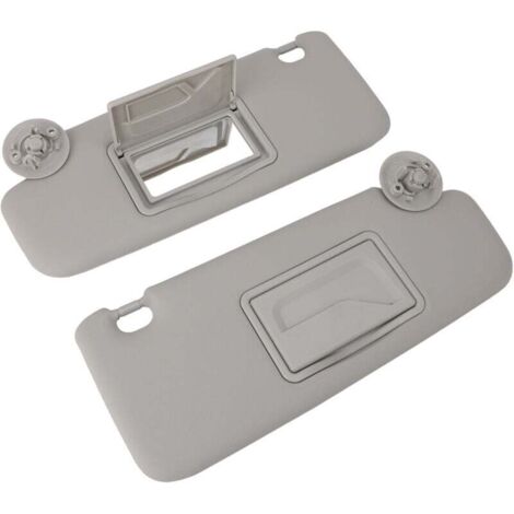 1 Paire de Pare-soleil de Voiture Blocage UV Gris Gauche Droite avec Miroir pour Voiture de 2012 à 2020