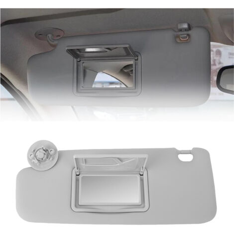 1 paire de pare-soleil de voiture gris anti-UV avec miroir pour SONIC 2012-2020