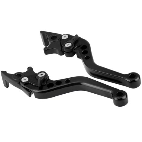 1 Paire de Poignées de Frein CNC Aluminium pour Moto Scooter Double Disque Noir