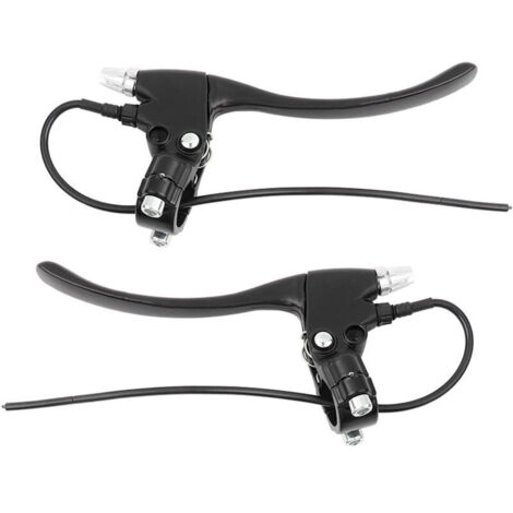 1 paire de poignées de guidon pour levier de frein arrière de vélo électrique (noir)