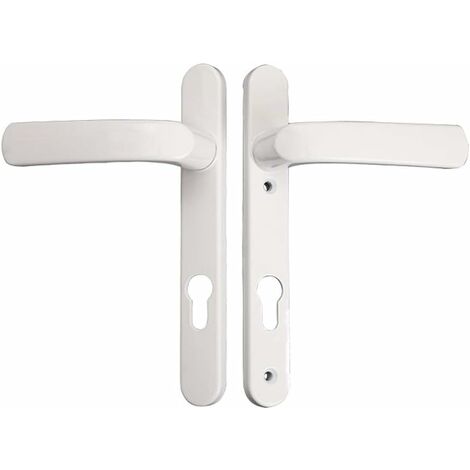 1 paire de poignées de porte en PVC blanc et noir pour portes extérieures 92PZ Double vitrage