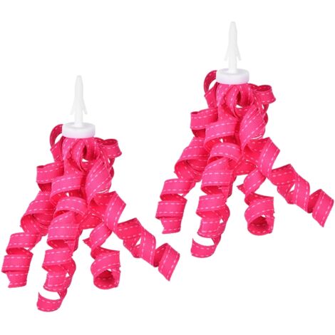 1 Paire de Poignées de Vélo Enfant avec Franges Bouclées pour Guidon de Bicyclette et Trottinette - Décoration Colorée