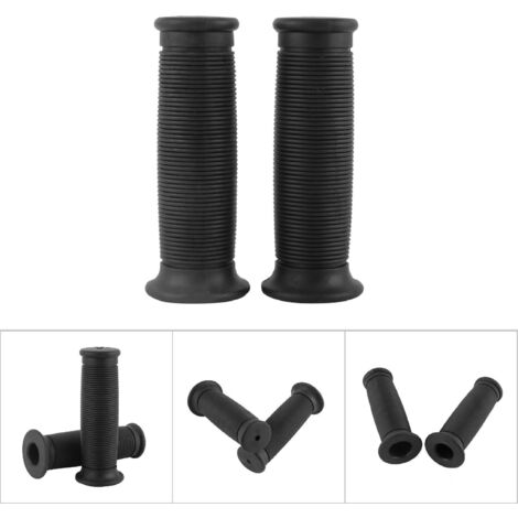 1 Paire de Poignées Universelles Noir Vintage pour Guidon Moto 22mm/25mm