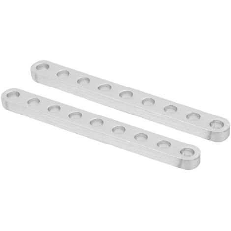 1 Paire de Poutre Plate 9 Trous 4 x 8 x 72mm, Pièce Accessoire pour Structure Robotique