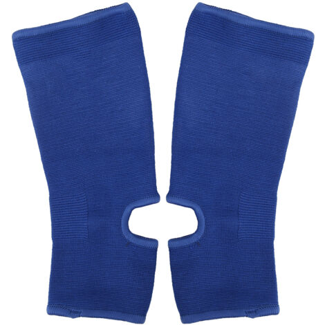 1 Paire de Protections de Cheville Sportives pour Boxe, Muay Thai, Karaté et Taekwondo - Bleu