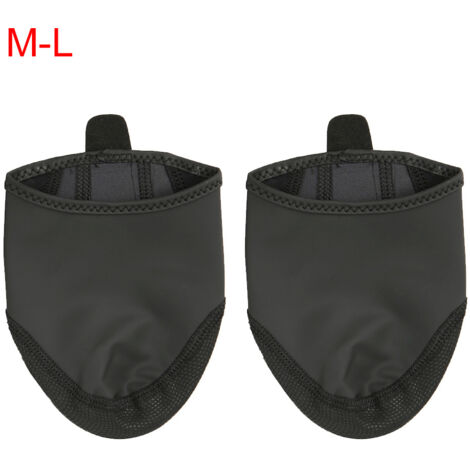1 Paire de Protège-Chaussures Vélo Anti-Dérapant, Coupe-Vent et Isolant pour Cyclisme sur Route et Montagne (Noir, Taille M/L)