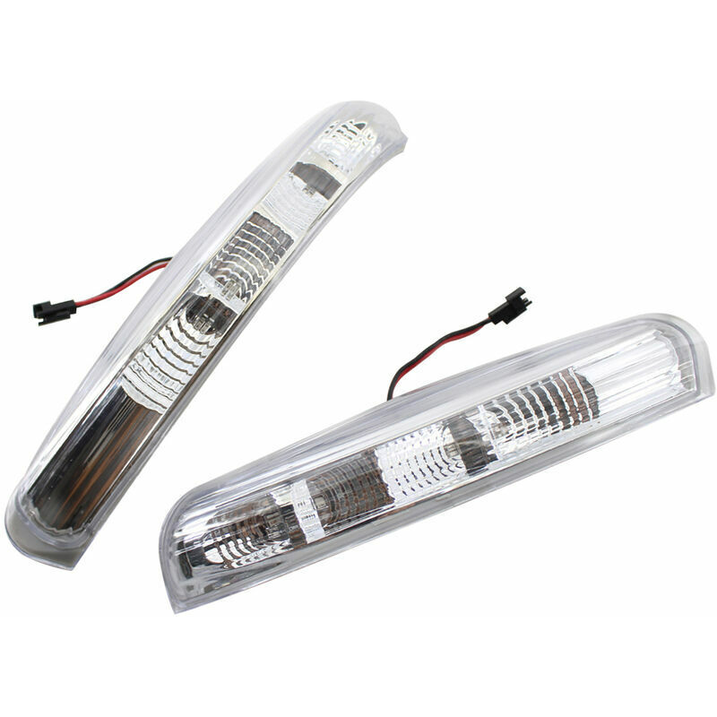 1 Paire De Retroviseur De Voiture Clignotant Lateral Retroviseur Lampe A Led De Remplacement Pour Chevrolet Captiva 2007-2014, Blanc