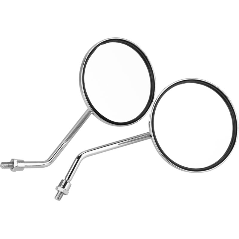 Tonysa 1 paire de rétroviseurs de moto ronds de 8 mm à droite et à gauche
