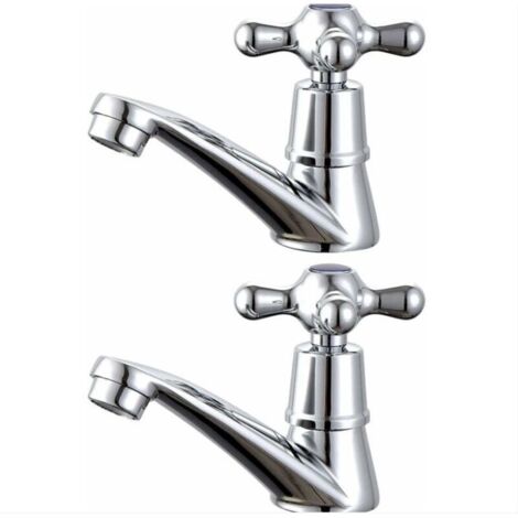 1 paire de robinets et froid pour lavabo de salle de bain